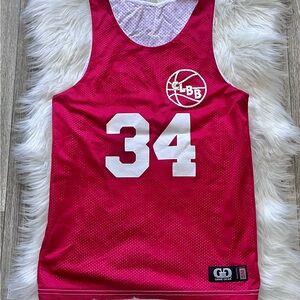 Red Basketball Tank Top